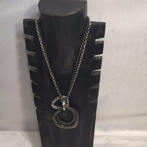 Black AND WHITE STEEL NECKLACE